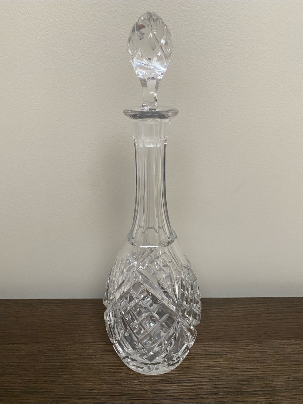 Gorham 11” Crystal Decanter with stopper